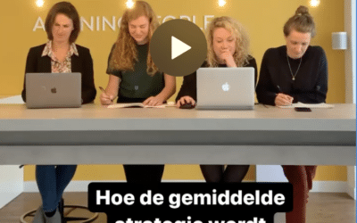 Hoe de gemiddelde strategie wordt gecommuniceerd
